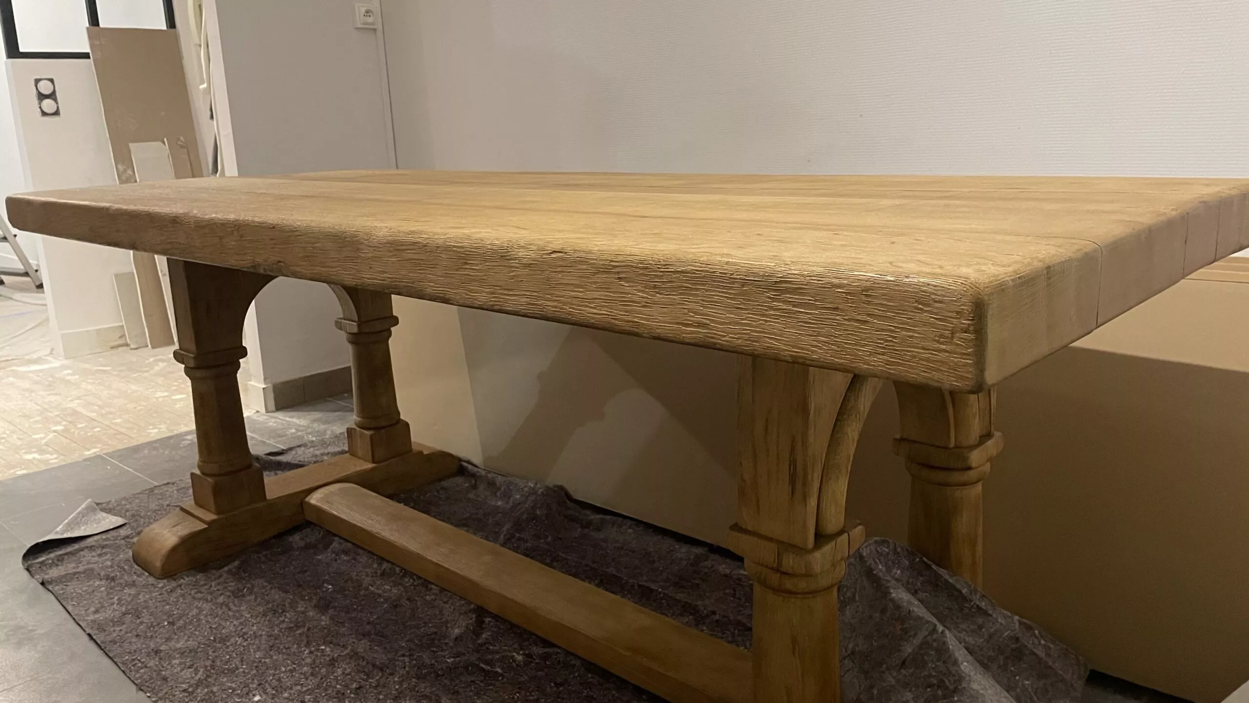 aérogommage table de ferme brest